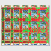 Papier Cadeau Noël de plage (Plat)