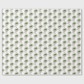 Papier Cadeau Noël de plage tropicale (Plat)