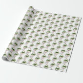 Papier Cadeau Noël de plage tropicale (Déroulé)