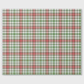 Papier Cadeau Noël de plaid de ferme (Plat)
