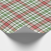 Papier Cadeau Noël de plaid de ferme (Coin)