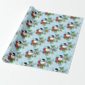 Papier Cadeau Noël de poulet d'hiver (Déroulé)