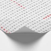 Papier Cadeau Noël de puzzle de recherche de mot Joyeux (Coin)