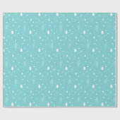 Papier Cadeau Noël de région boisée (Plat)