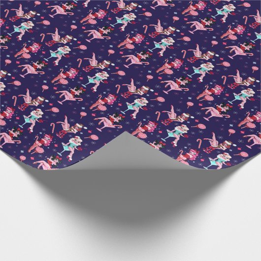 Papier Cadeau Noël de rockabilly (Coin)