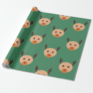Papier Cadeau Noël de Rudolph