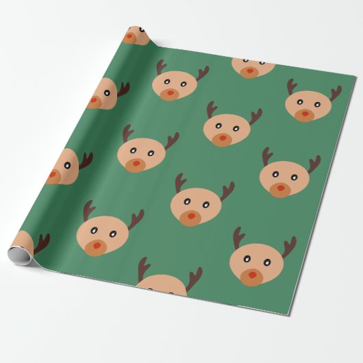Papier Cadeau Noël de Rudolph (Déroulé)