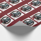 Papier Cadeau Noël de Schnauzer géant (Coin)