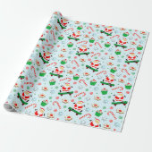 Papier Cadeau Noël de skateboard créatif (Déroulé)