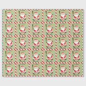 Papier Cadeau Noël de softball de Noël (Plat)