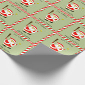 Papier Cadeau Noël de softball personnalisé (Coin)