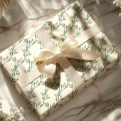 Papier Cadeau Noël de verdure moderne