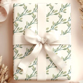 Papier Cadeau Noël de verdure moderne