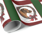 Papier Cadeau Noël de Vizsla (Coin rond)