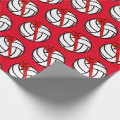 Papier Cadeau Noël de volley-ball (Coin)