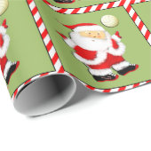 Papier Cadeau Noël de volley-ball (Coin rond)