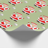 Papier Cadeau Noël de volley-ball féminin (Coin)