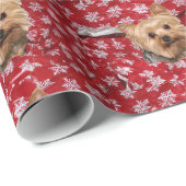 Papier Cadeau Noël de Yorkie (Coin rond)