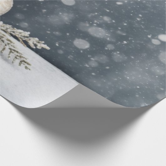 Papier Cadeau Noël Décor gris vacances (Coin)