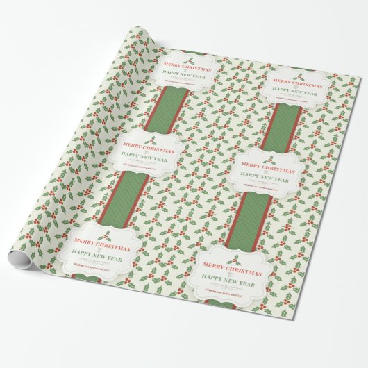 Papier Cadeau Noël décoratif (Déroulé)