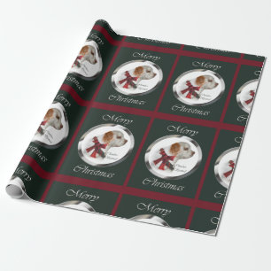 Papier Cadeau Noël d'épagneul de Clumber Joyeux