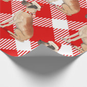Papier Cadeau Noël des Amoureux de les chiens Plaid et Great Dan (Coin)