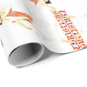 Papier Cadeau Noël des années 1920 (Coin rond)