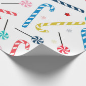 Papier Cadeau Noël des bonbons colorés (Coin)