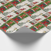 Papier Cadeau Noël des Bulldog français (Coin)