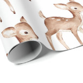 Papier Cadeau Noël des cerfs (Coin rond)