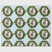 Papier Cadeau Noël des cerfs de bébés mignons (Plat)