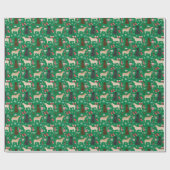 Papier Cadeau Noël des chiens du Labrador (Plat)
