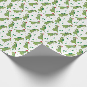 Papier Cadeau Noël des dinosaures du Rex Tree