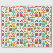 Papier Cadeau Noël des enfants scandinaves (Plat)