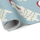 Papier Cadeau Noël des Grands Pyrénées   (Coin rond)