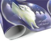 Papier Cadeau Noël des Grands Pyrénées (Coin rond)