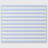 Papier Cadeau Noël des manchots (Plat)