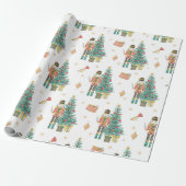 Papier Cadeau Noël des noisettes (Déroulé)