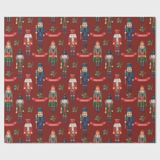 Papier Cadeau Noël des noisettes (Plat)