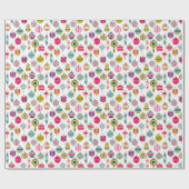 Papier Cadeau Noël des ornements Vintages (Plat)