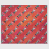 Papier Cadeau Noël des rennes (Plat)