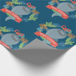 Papier Cadeau Noël des requins de baleine