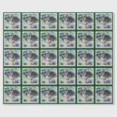 Papier Cadeau Noël des Schnauzer miniatures (Plat)