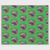 Papier Cadeau Noël des trains vintages (Plat)