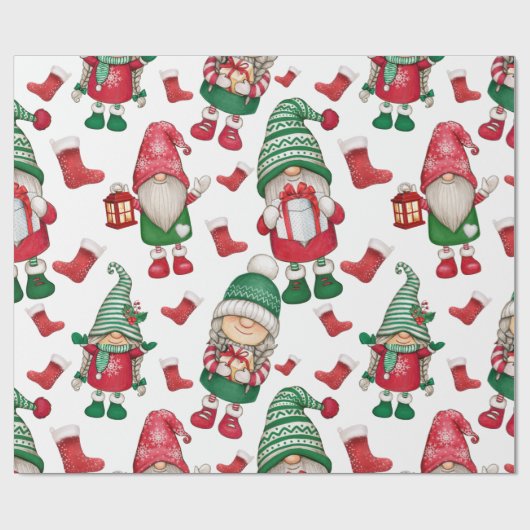 Papier Cadeau Noël devient un motif transparent (Plat)