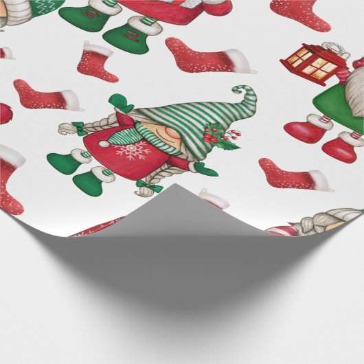 Papier Cadeau Noël devient un motif transparent (Coin)
