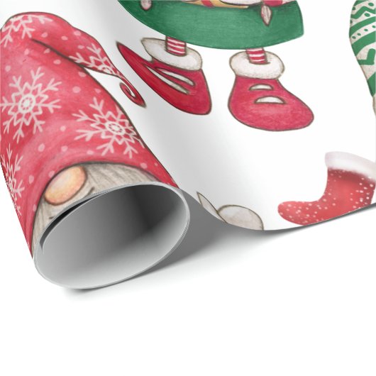 Papier Cadeau Noël devient un motif transparent (Coin rond)