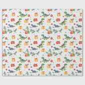 Papier Cadeau Noël Dino (Plat)