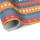 Papier Cadeau Noël d'inspiration nordique (Coin rond)