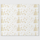 Papier Cadeau Noël doré (Plat)